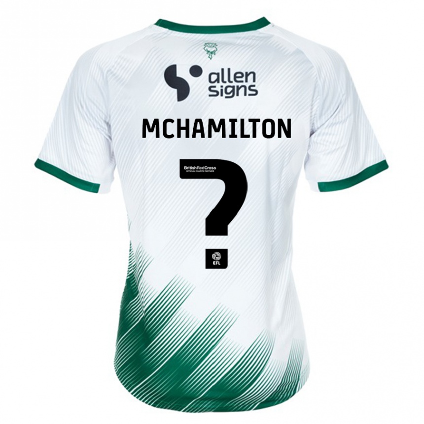 Vaikiškas Toni Mchamilton #0 Baltas Išvykos Marškinėliai 2023/24 T-Shirt