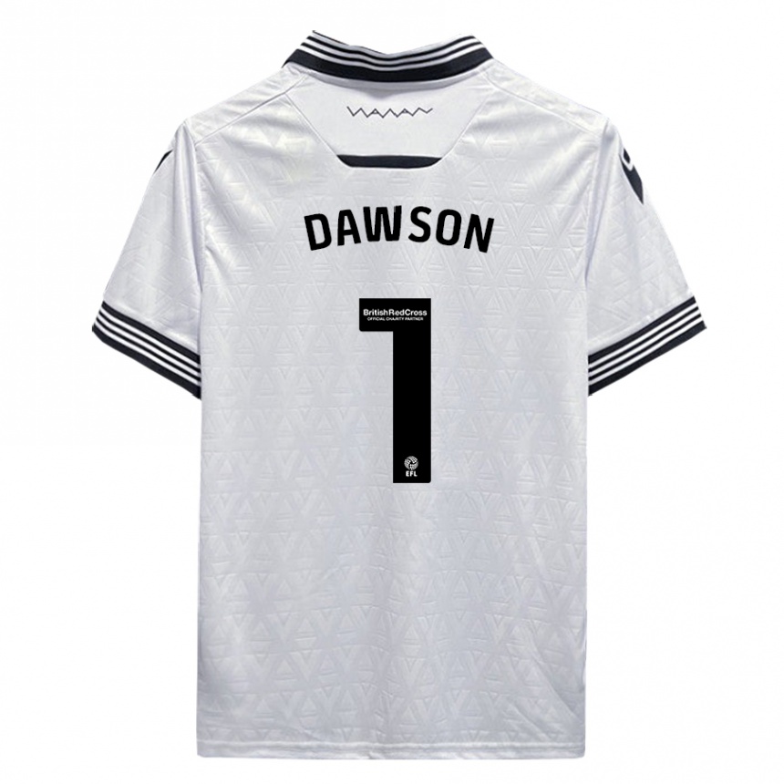 Vaikiškas Cameron Dawson #1 Baltas Išvykos Marškinėliai 2023/24 T-Shirt