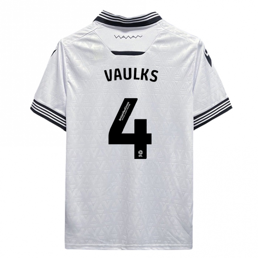 Vaikiškas Will Vaulks #4 Baltas Išvykos Marškinėliai 2023/24 T-Shirt