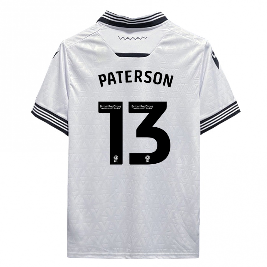 Vaikiškas Callum Paterson #13 Baltas Išvykos Marškinėliai 2023/24 T-Shirt