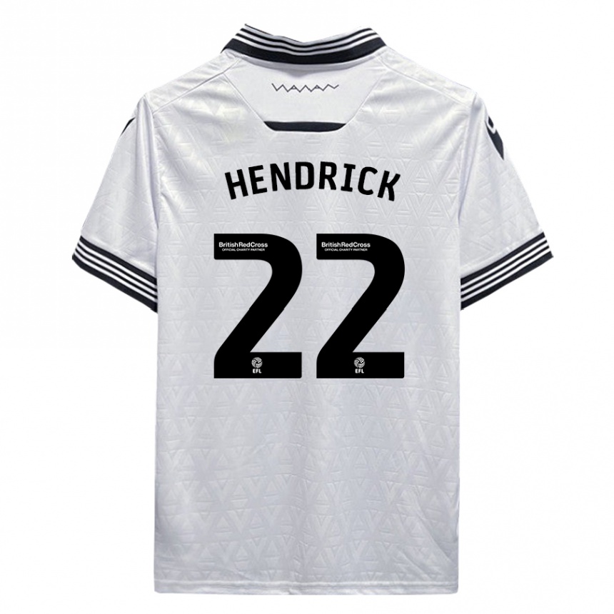 Vaikiškas Jeff Hendrick #22 Baltas Išvykos Marškinėliai 2023/24 T-Shirt