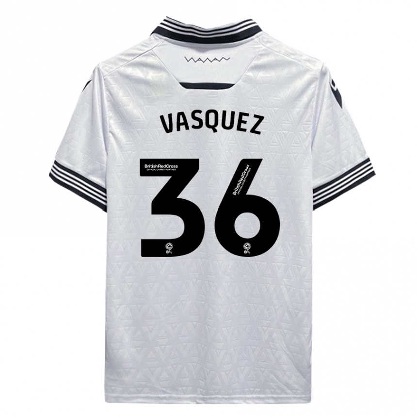 Vaikiškas Devis Vásquez #36 Baltas Išvykos Marškinėliai 2023/24 T-Shirt