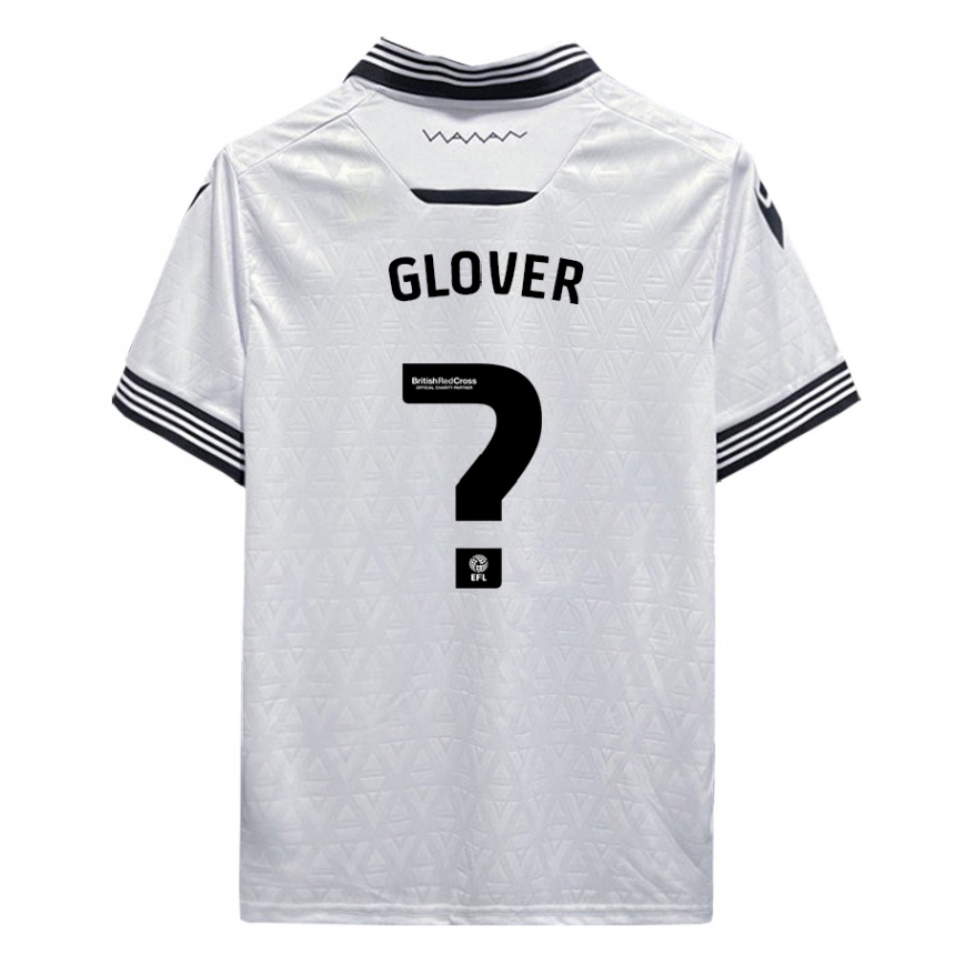 Vaikiškas Jay Glover #0 Baltas Išvykos Marškinėliai 2023/24 T-Shirt