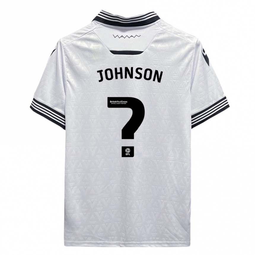 Vaikiškas Reece Johnson #0 Baltas Išvykos Marškinėliai 2023/24 T-Shirt