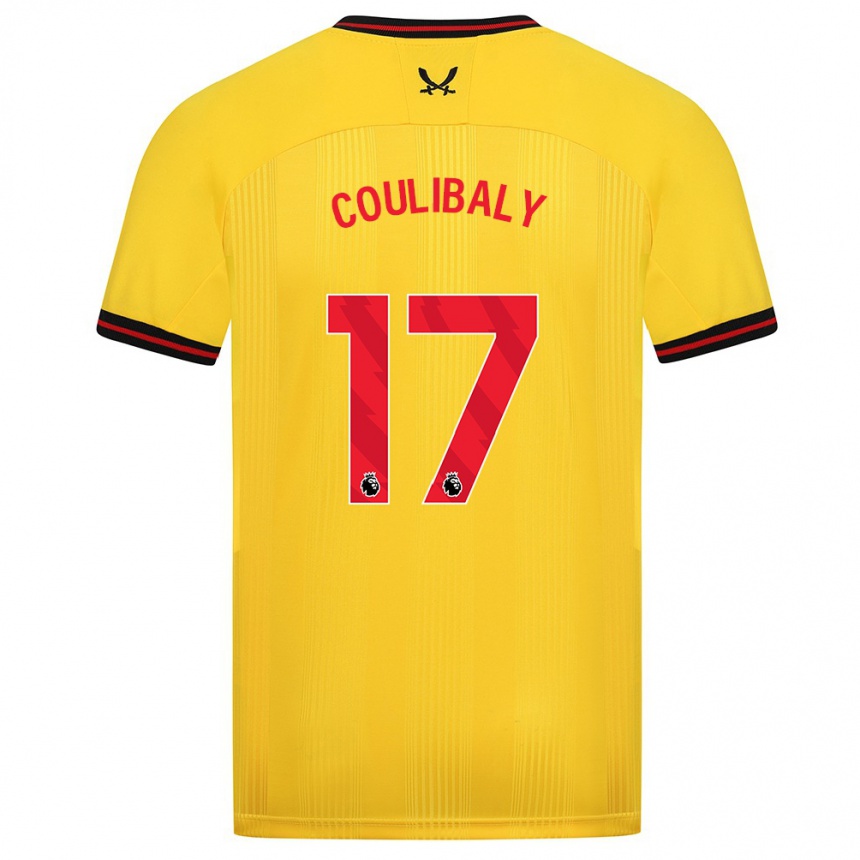 Vaikiškas Ismaila Coulibaly #17 Geltona Išvykos Marškinėliai 2023/24 T-Shirt