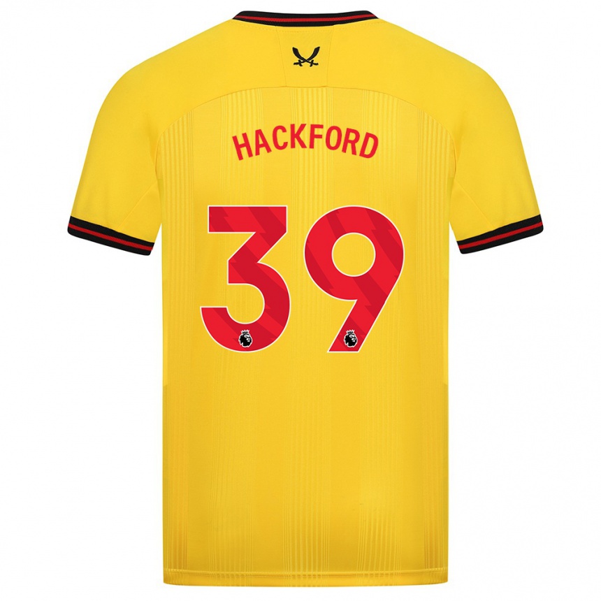 Vaikiškas Antwoine Hackford #39 Geltona Išvykos Marškinėliai 2023/24 T-Shirt