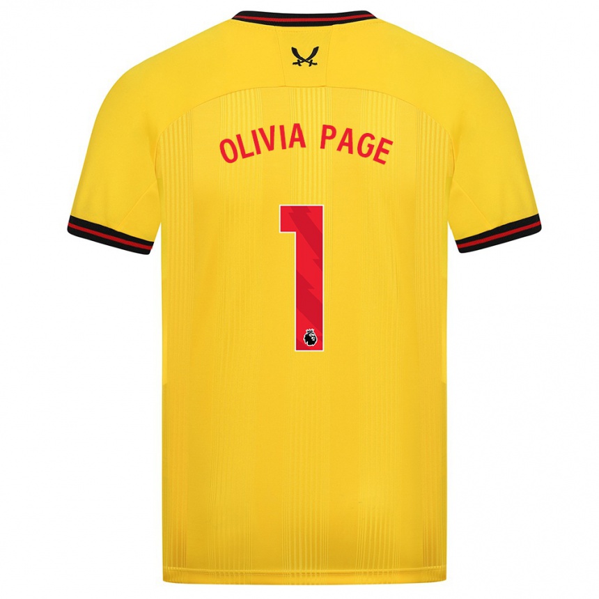 Vaikiškas Olivia Page #1 Geltona Išvykos Marškinėliai 2023/24 T-Shirt