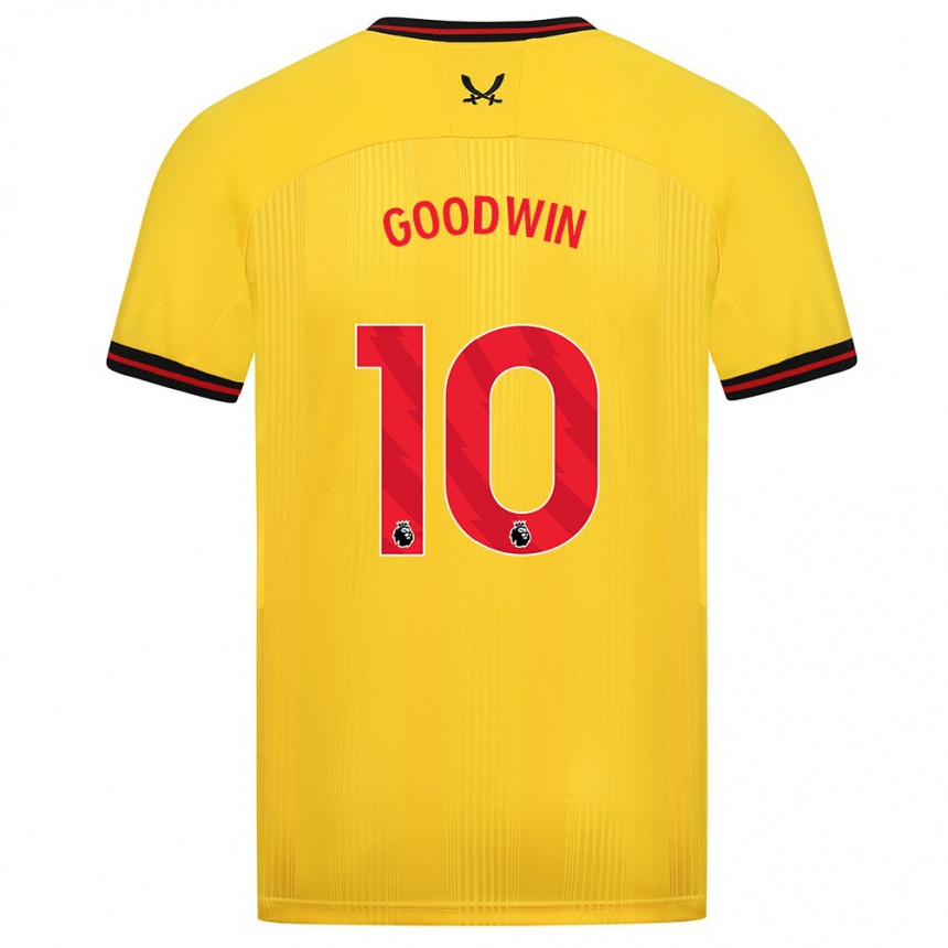 Vaikiškas Isobel Goodwin #10 Geltona Išvykos Marškinėliai 2023/24 T-Shirt