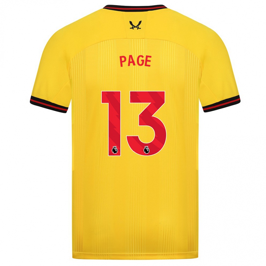 Vaikiškas Olivia Jane Page #13 Geltona Išvykos Marškinėliai 2023/24 T-Shirt