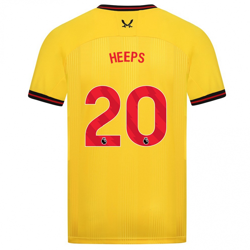 Vaikiškas Eleanor Heeps #20 Geltona Išvykos Marškinėliai 2023/24 T-Shirt