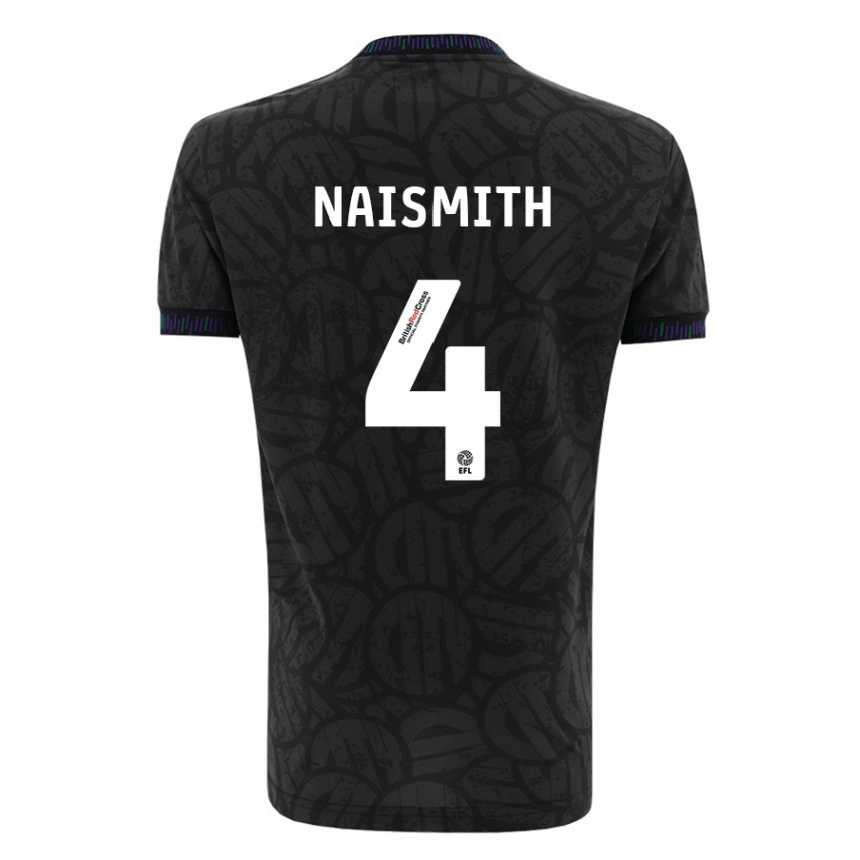 Vaikiškas Kal Naismith #4 Juoda Išvykos Marškinėliai 2023/24 T-Shirt
