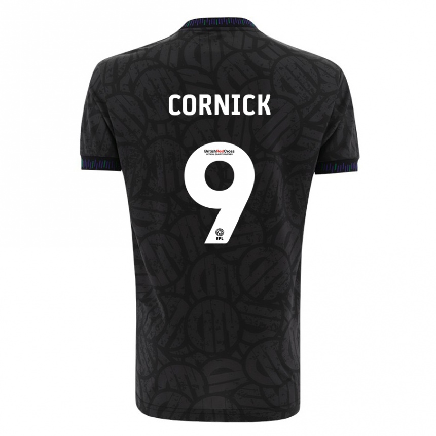 Vaikiškas Harry Cornick #9 Juoda Išvykos Marškinėliai 2023/24 T-Shirt