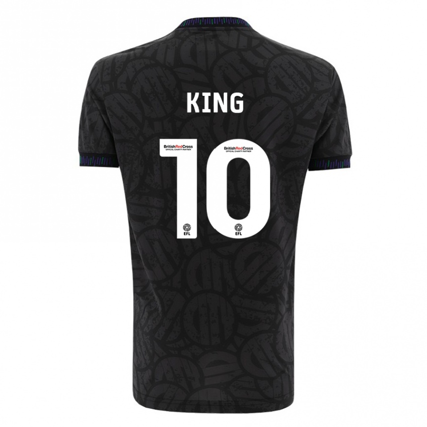 Vaikiškas Andy King #10 Juoda Išvykos Marškinėliai 2023/24 T-Shirt