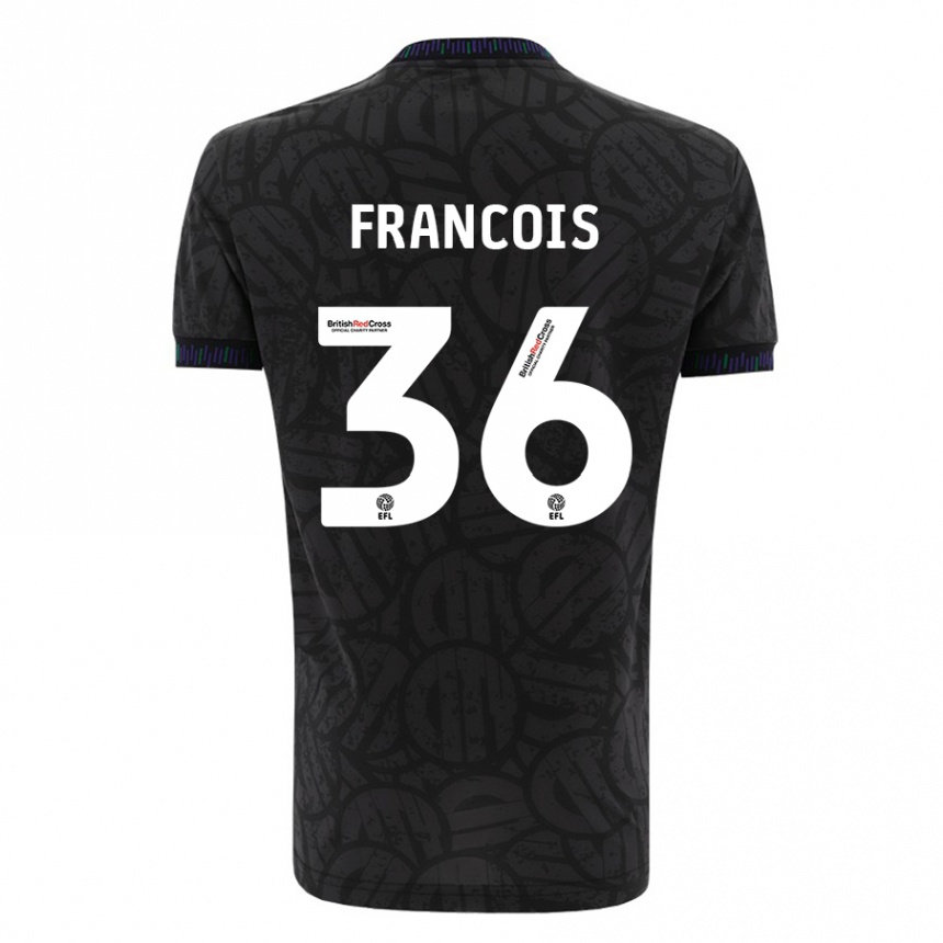 Vaikiškas Marlee Francois #36 Juoda Išvykos Marškinėliai 2023/24 T-Shirt