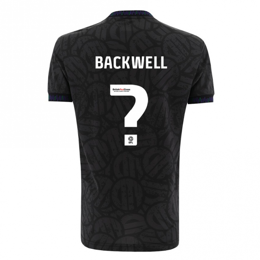 Vaikiškas Tommy Backwell #0 Juoda Išvykos Marškinėliai 2023/24 T-Shirt