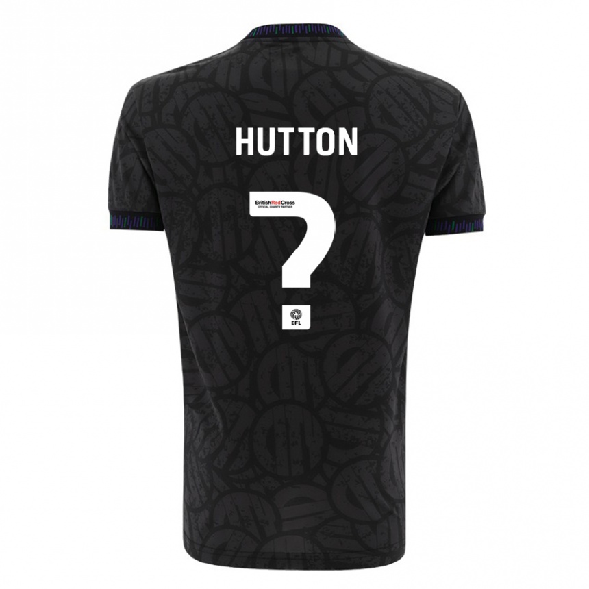 Vaikiškas Callum Hutton #0 Juoda Išvykos Marškinėliai 2023/24 T-Shirt