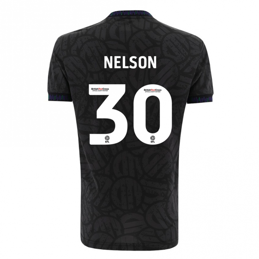 Vaikiškas Raekwon Nelson #30 Juoda Išvykos Marškinėliai 2023/24 T-Shirt