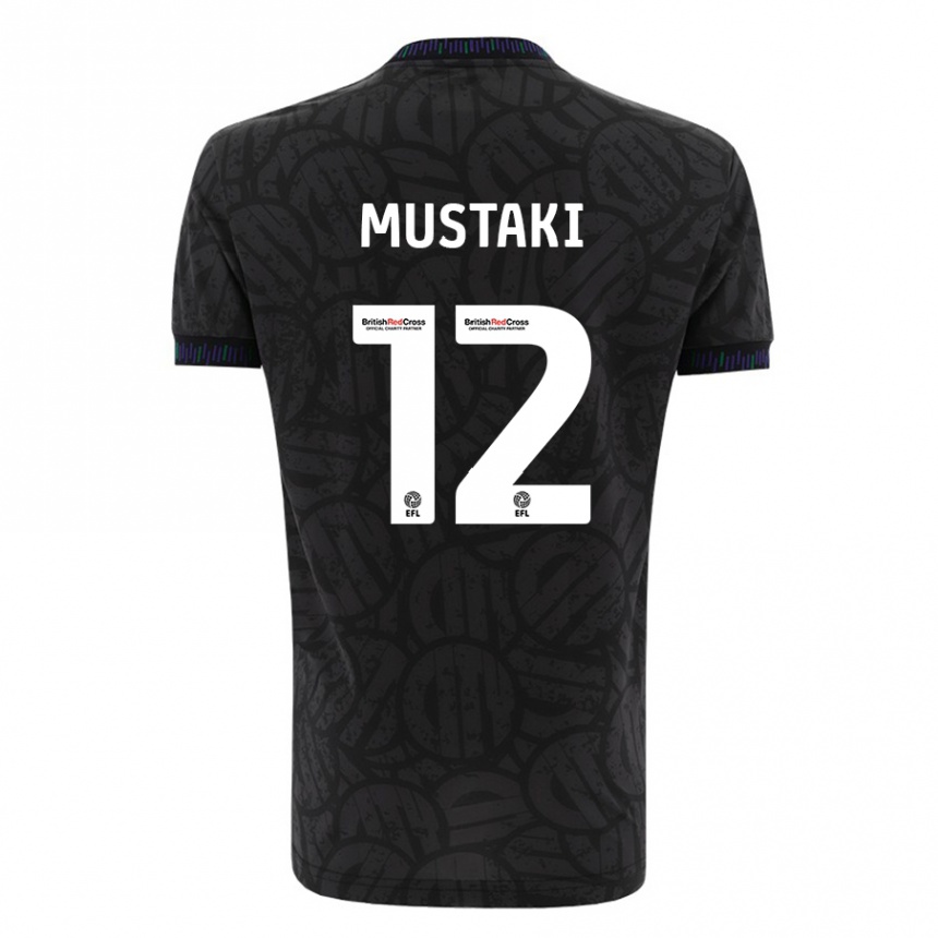 Vaikiškas Chloe Mustaki #12 Juoda Išvykos Marškinėliai 2023/24 T-Shirt