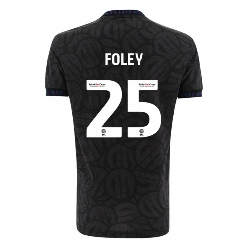 Vaikiškas Erin Foley #25 Juoda Išvykos Marškinėliai 2023/24 T-Shirt