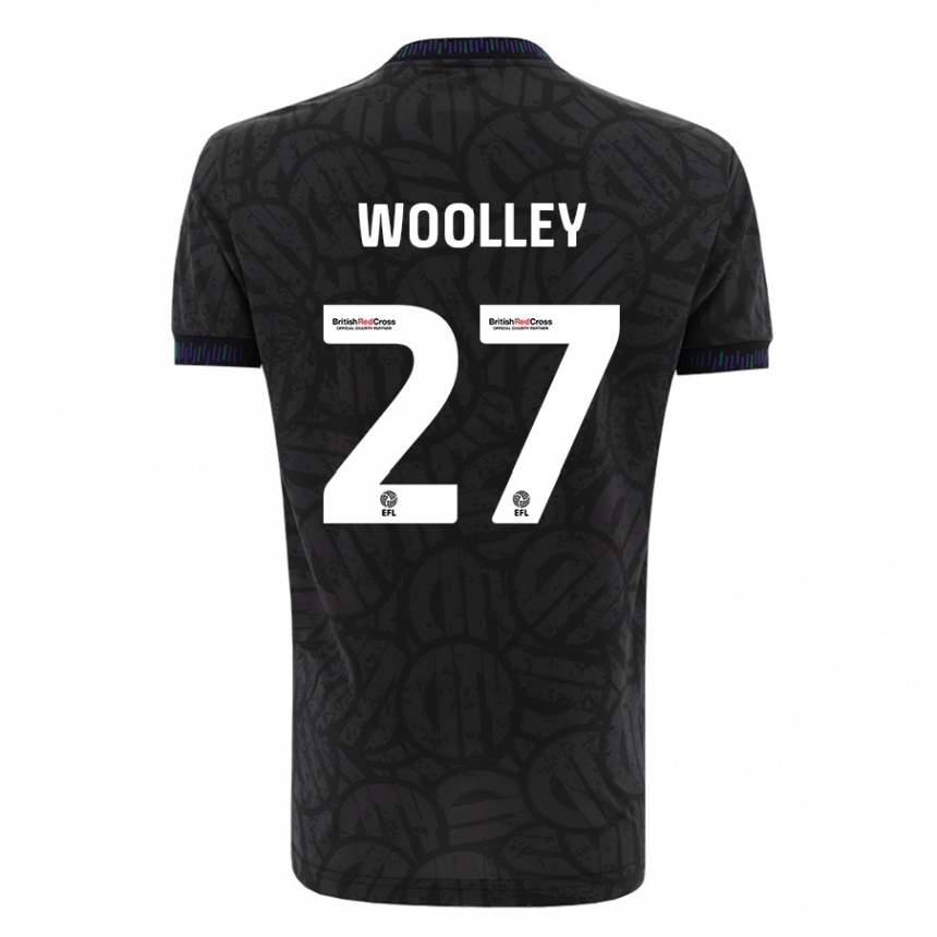 Vaikiškas Jesse Woolley #27 Juoda Išvykos Marškinėliai 2023/24 T-Shirt