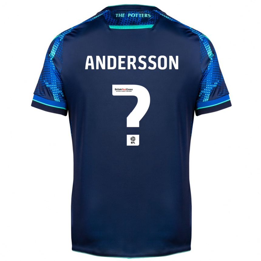 Vaikiškas Edwin Andersson #0 Karinis Jūrų Laivynas Išvykos Marškinėliai 2023/24 T-Shirt