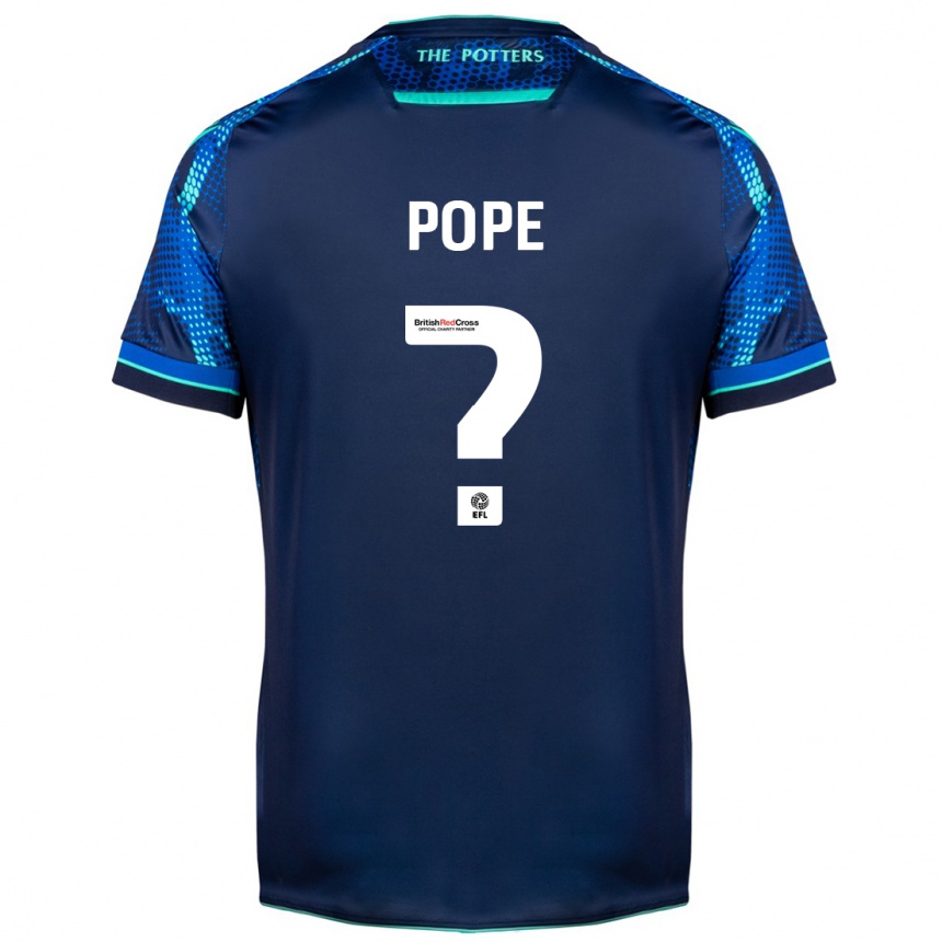 Vaikiškas Ollie Pope #0 Karinis Jūrų Laivynas Išvykos Marškinėliai 2023/24 T-Shirt