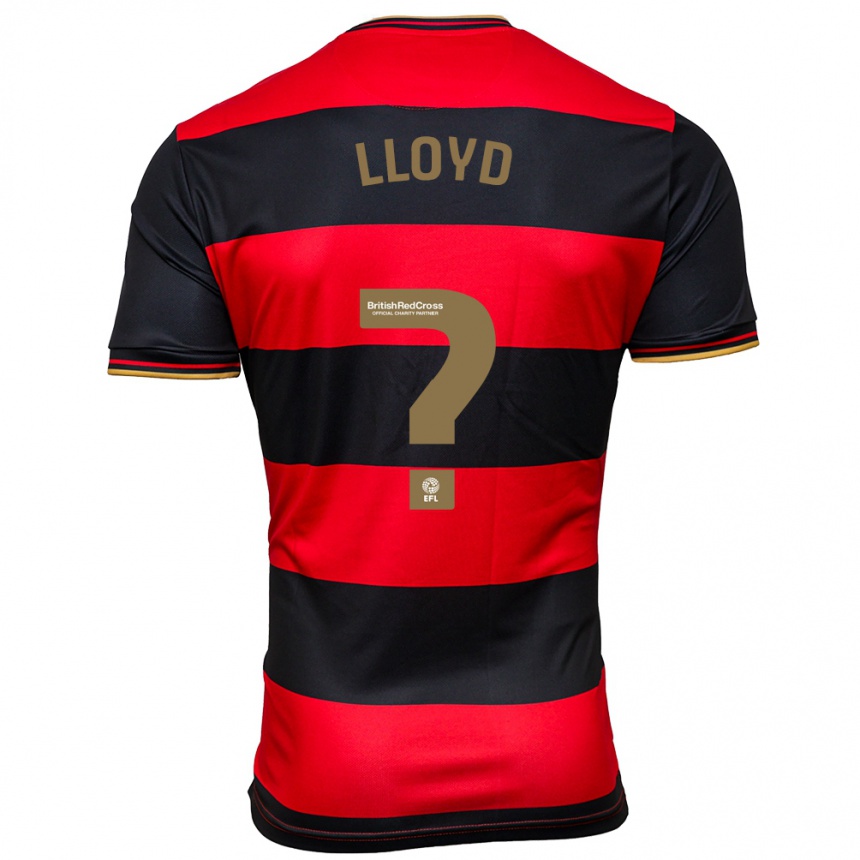 Vaikiškas Alfie Lloyd #0 Juoda Raudona Išvykos Marškinėliai 2023/24 T-Shirt