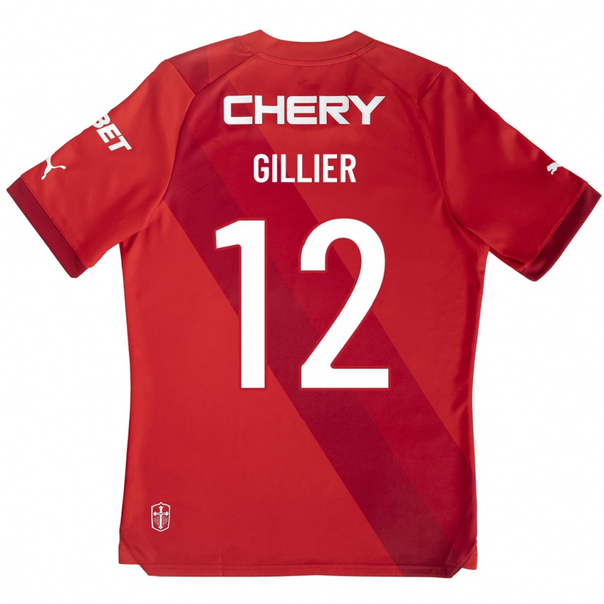 Vaikiškas Thomas Gillier #12 Raudona Išvykos Marškinėliai 2023/24 T-Shirt