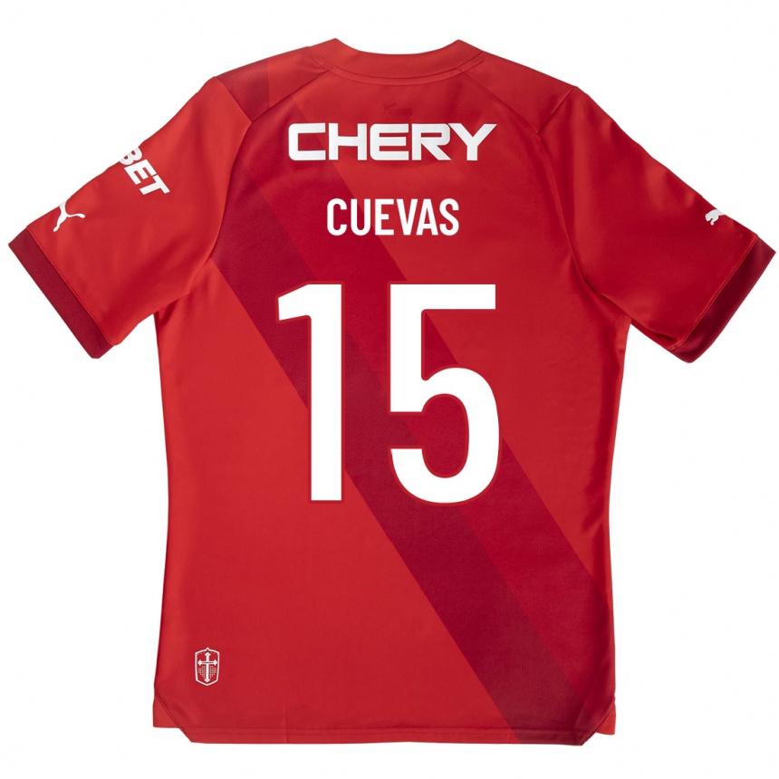 Vaikiškas Cristian Cuevas #15 Raudona Išvykos Marškinėliai 2023/24 T-Shirt