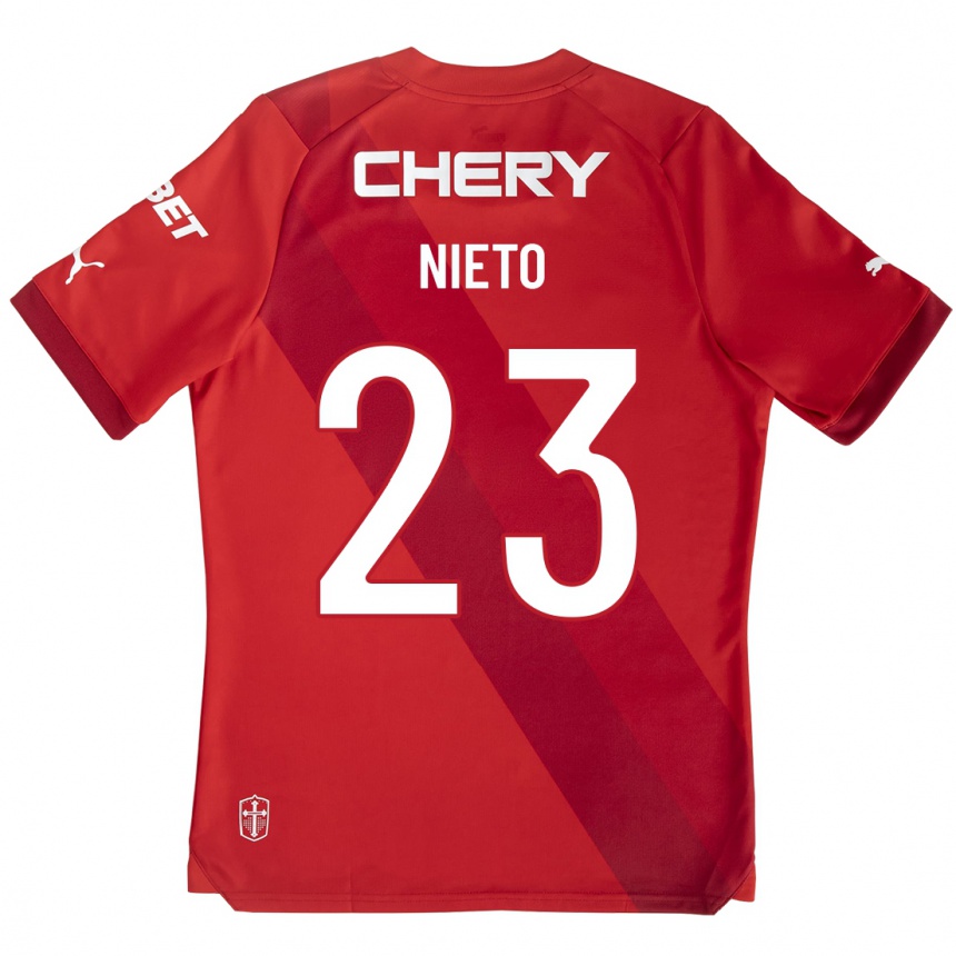 Vaikiškas Byron Nieto #23 Raudona Išvykos Marškinėliai 2023/24 T-Shirt