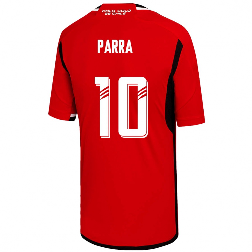 Vaikiškas Pablo Parra #10 Raudona Išvykos Marškinėliai 2023/24 T-Shirt