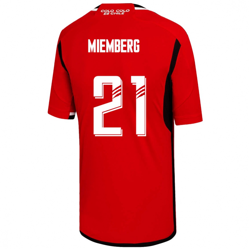 Vaikiškas Erick Wiemberg #21 Raudona Išvykos Marškinėliai 2023/24 T-Shirt