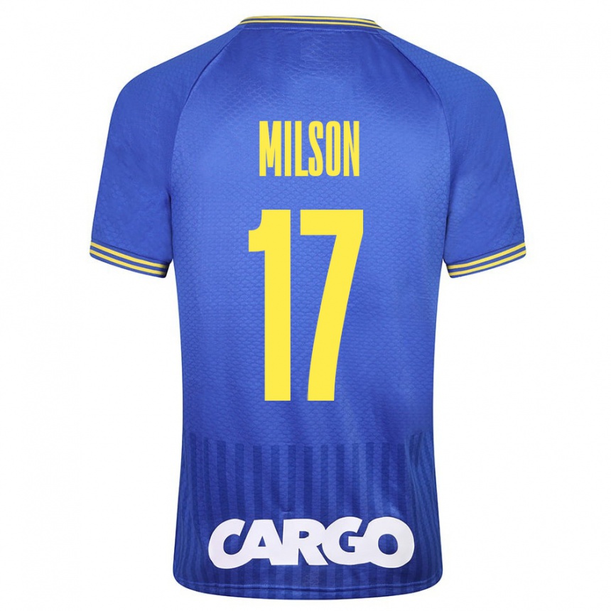 Vaikiškas Milson #17 Mėlyna Išvykos Marškinėliai 2023/24 T-Shirt