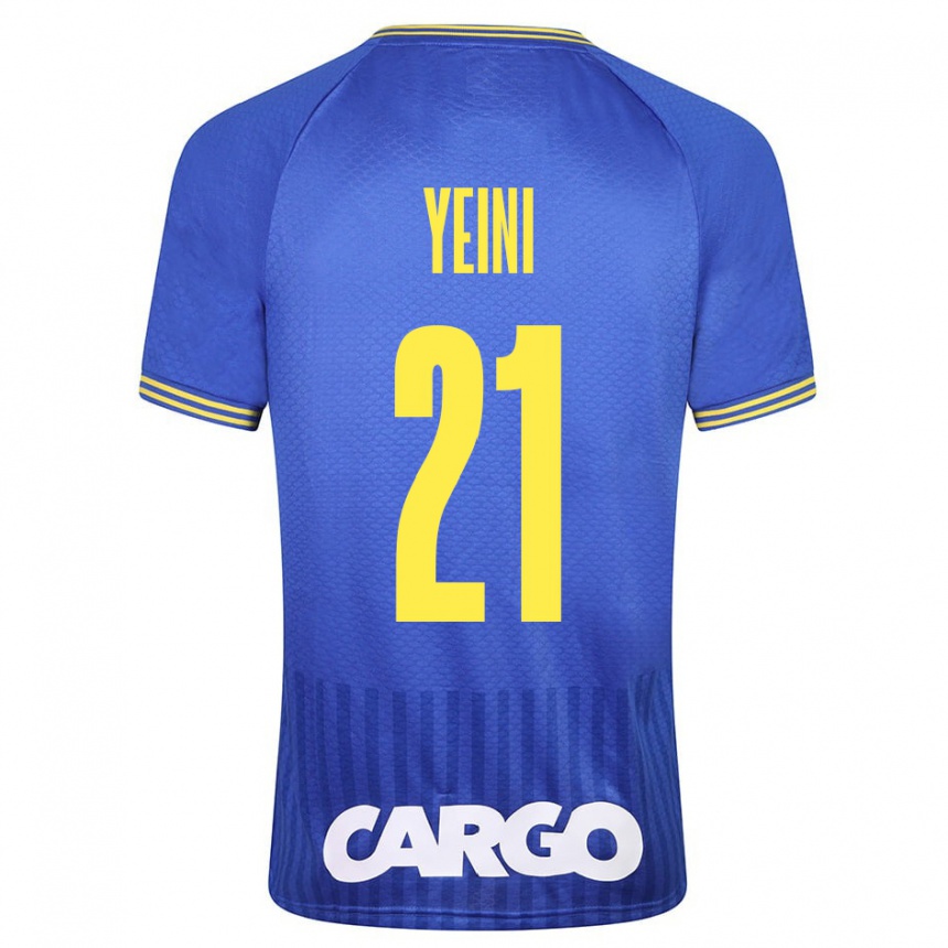 Vaikiškas Sheran Yeini #21 Mėlyna Išvykos Marškinėliai 2023/24 T-Shirt