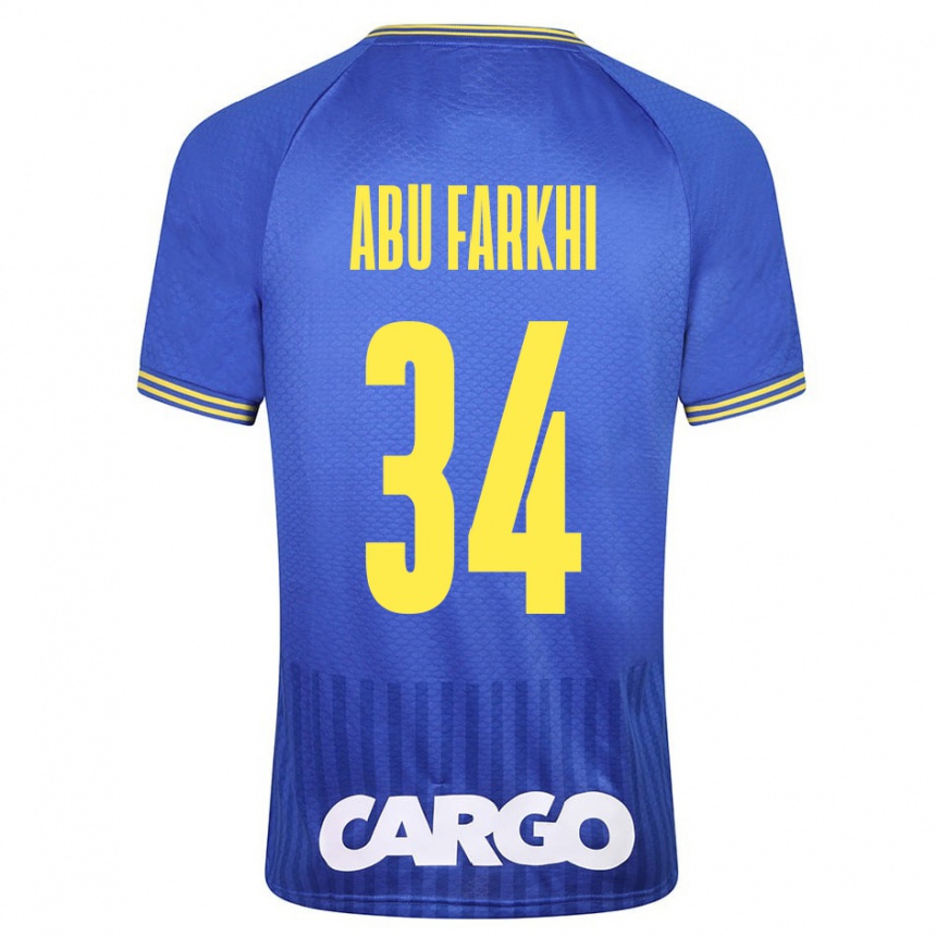 Vaikiškas Sayed Abu Farkhi #34 Mėlyna Išvykos Marškinėliai 2023/24 T-Shirt