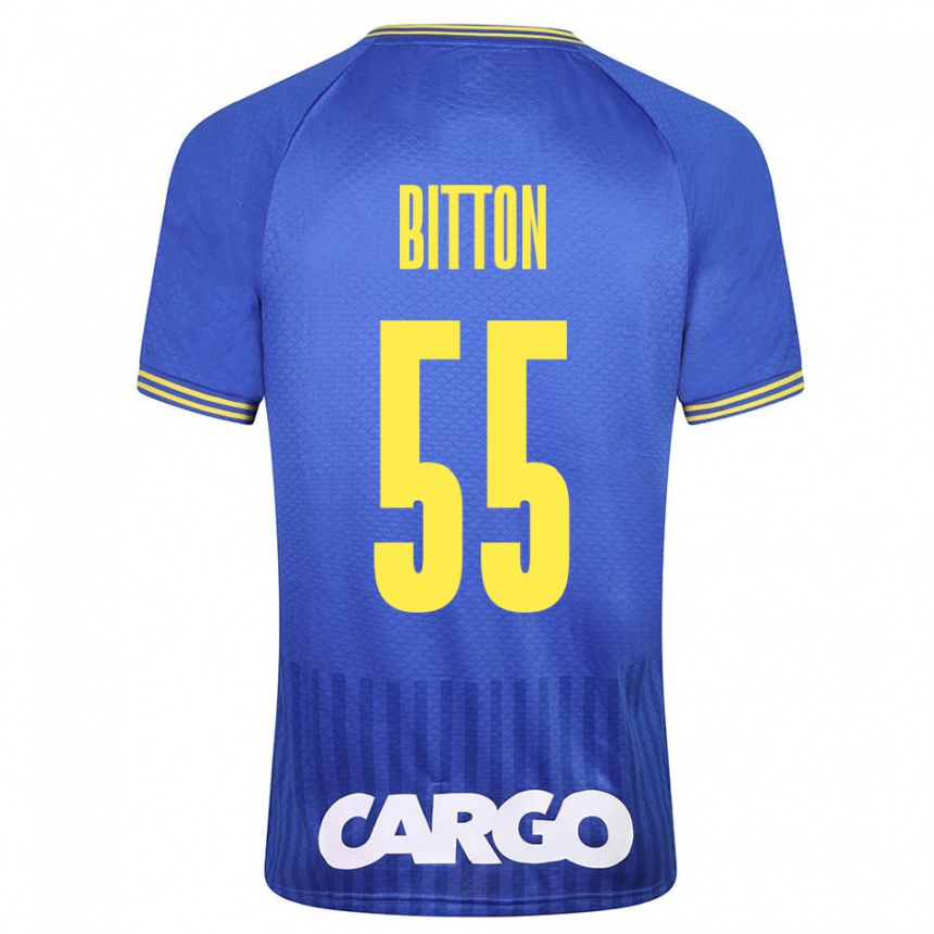 Vaikiškas Nir Bitton #55 Mėlyna Išvykos Marškinėliai 2023/24 T-Shirt