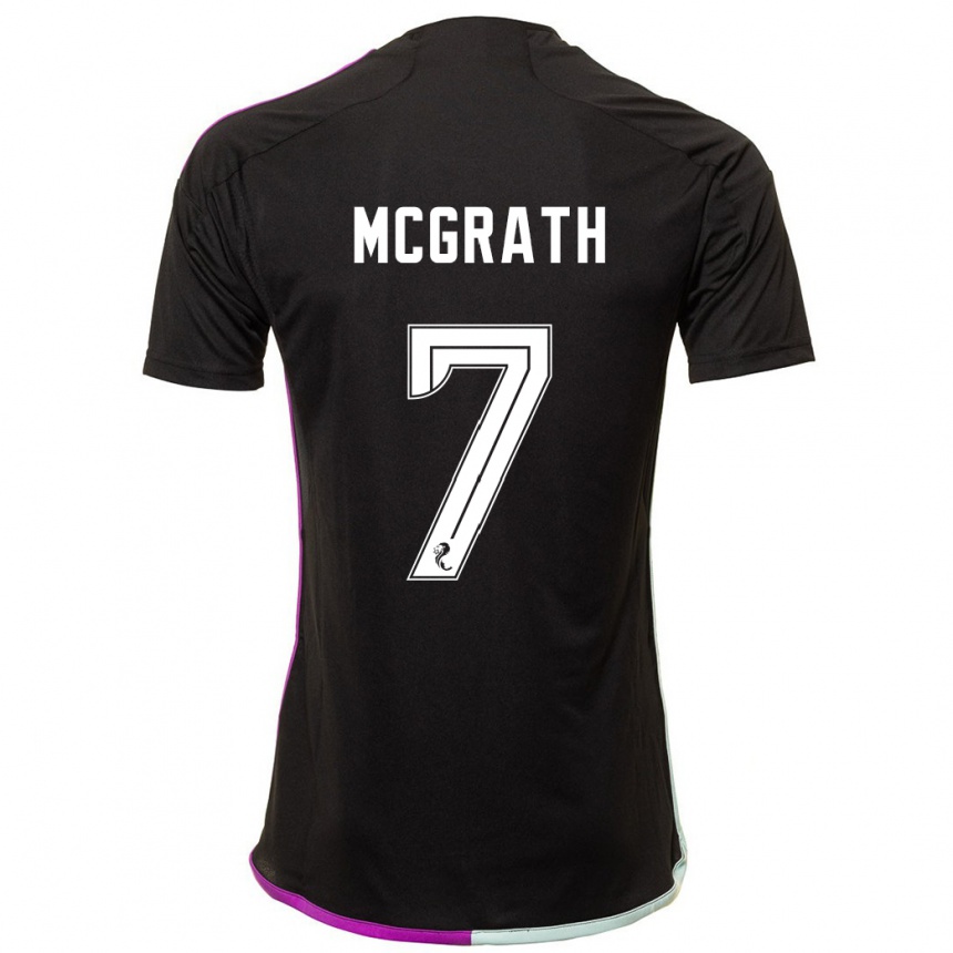 Vaikiškas Jamie Mcgrath #7 Juoda Išvykos Marškinėliai 2023/24 T-Shirt