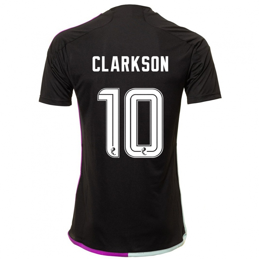 Vaikiškas Leighton Clarkson #10 Juoda Išvykos Marškinėliai 2023/24 T-Shirt