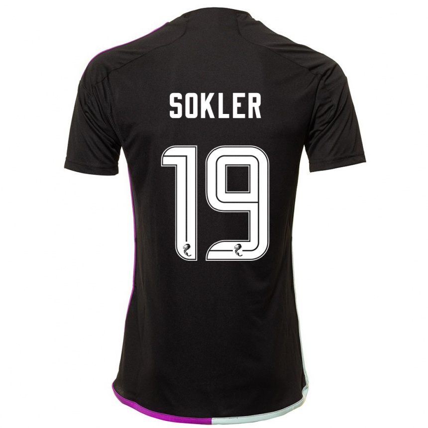 Vaikiškas Ester Sokler #19 Juoda Išvykos Marškinėliai 2023/24 T-Shirt