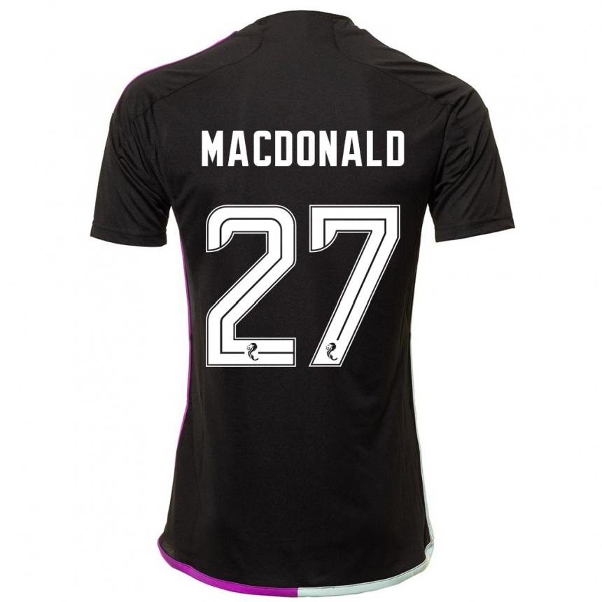 Vaikiškas Angus Macdonald #27 Juoda Išvykos Marškinėliai 2023/24 T-Shirt