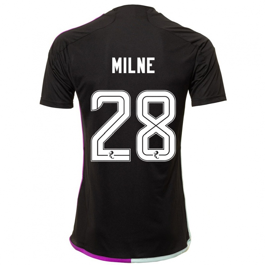 Vaikiškas Jack Milne #28 Juoda Išvykos Marškinėliai 2023/24 T-Shirt