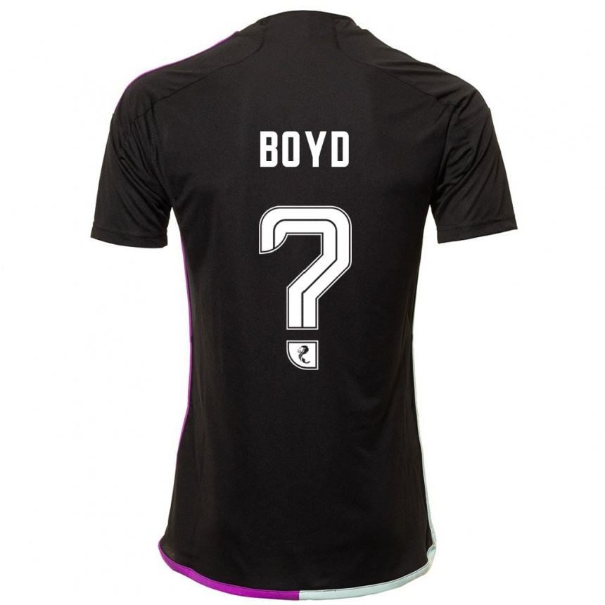 Vaikiškas Fletcher Boyd #0 Juoda Išvykos Marškinėliai 2023/24 T-Shirt