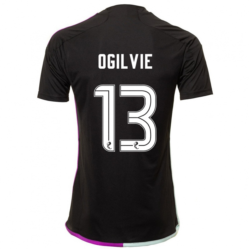 Vaikiškas Francesca Ogilvie #13 Juoda Išvykos Marškinėliai 2023/24 T-Shirt