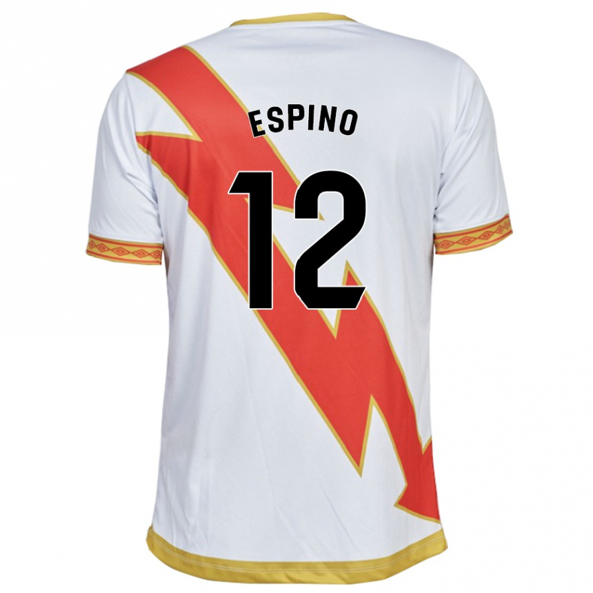 Vyrai Alfonso Espino #12 Baltas Namų Marškinėliai 2023/24 T-Shirt