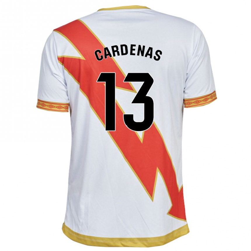 Vyrai Dani Cárdenas #13 Baltas Namų Marškinėliai 2023/24 T-Shirt