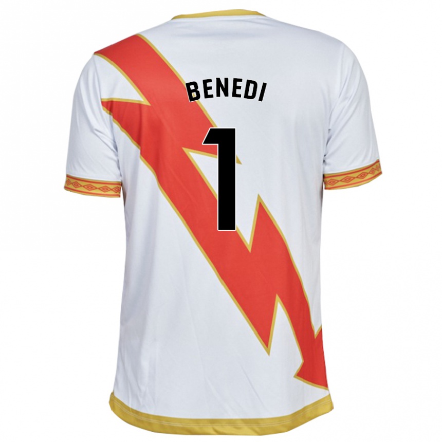 Vyrai Miguel Benedi #1 Baltas Namų Marškinėliai 2023/24 T-Shirt