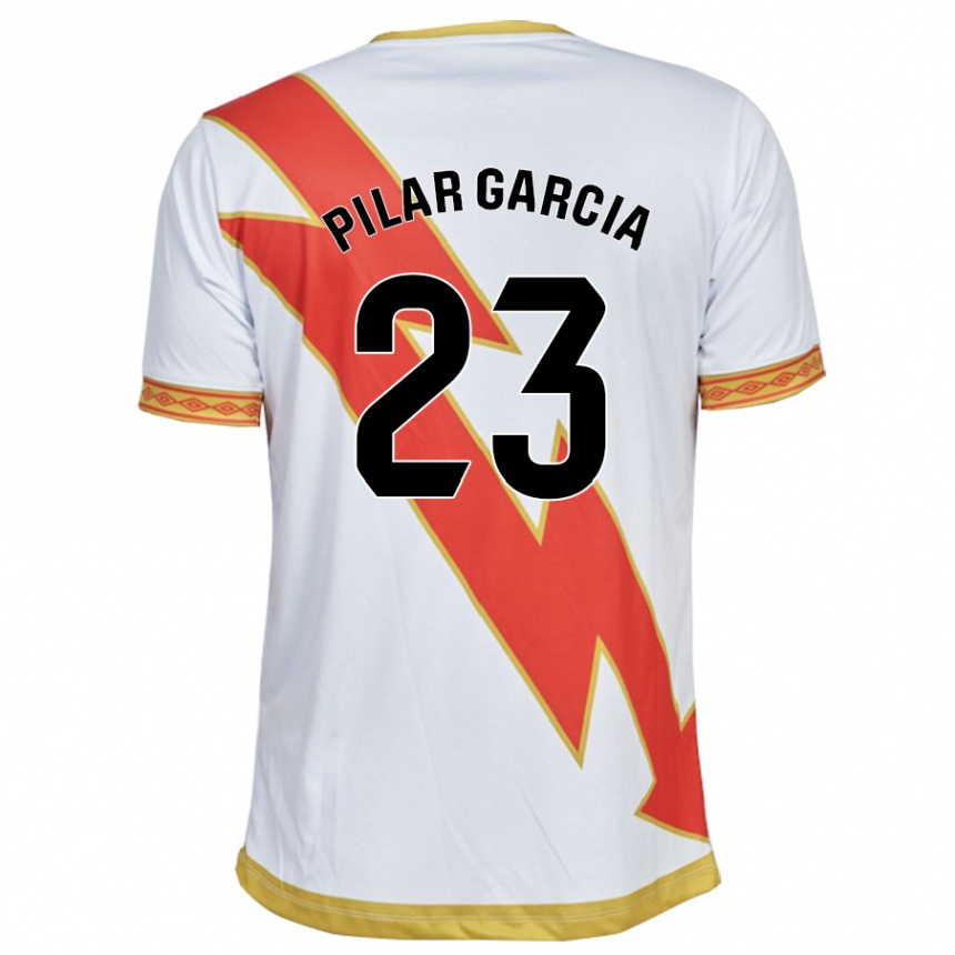 Vyrai María Pilar García Villalba #23 Baltas Namų Marškinėliai 2023/24 T-Shirt