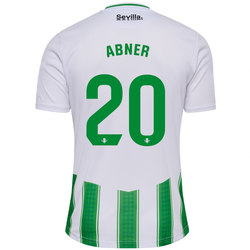 Vyrai Abner #20 Baltas Namų Marškinėliai 2023/24 T-Shirt