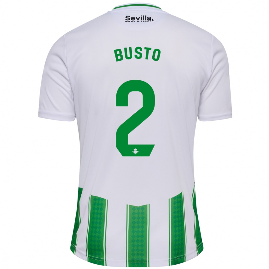 Vyrai Pablo Busto #2 Baltas Namų Marškinėliai 2023/24 T-Shirt