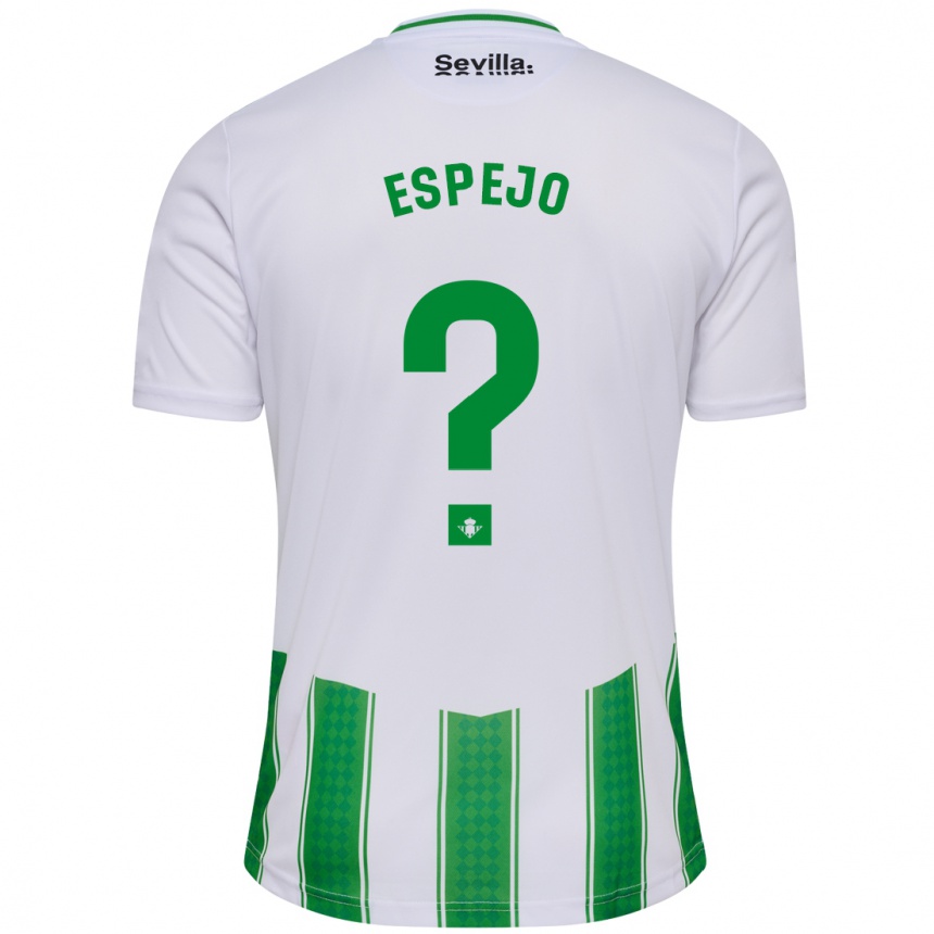 Vyrai Jesús Espejo #0 Baltas Namų Marškinėliai 2023/24 T-Shirt
